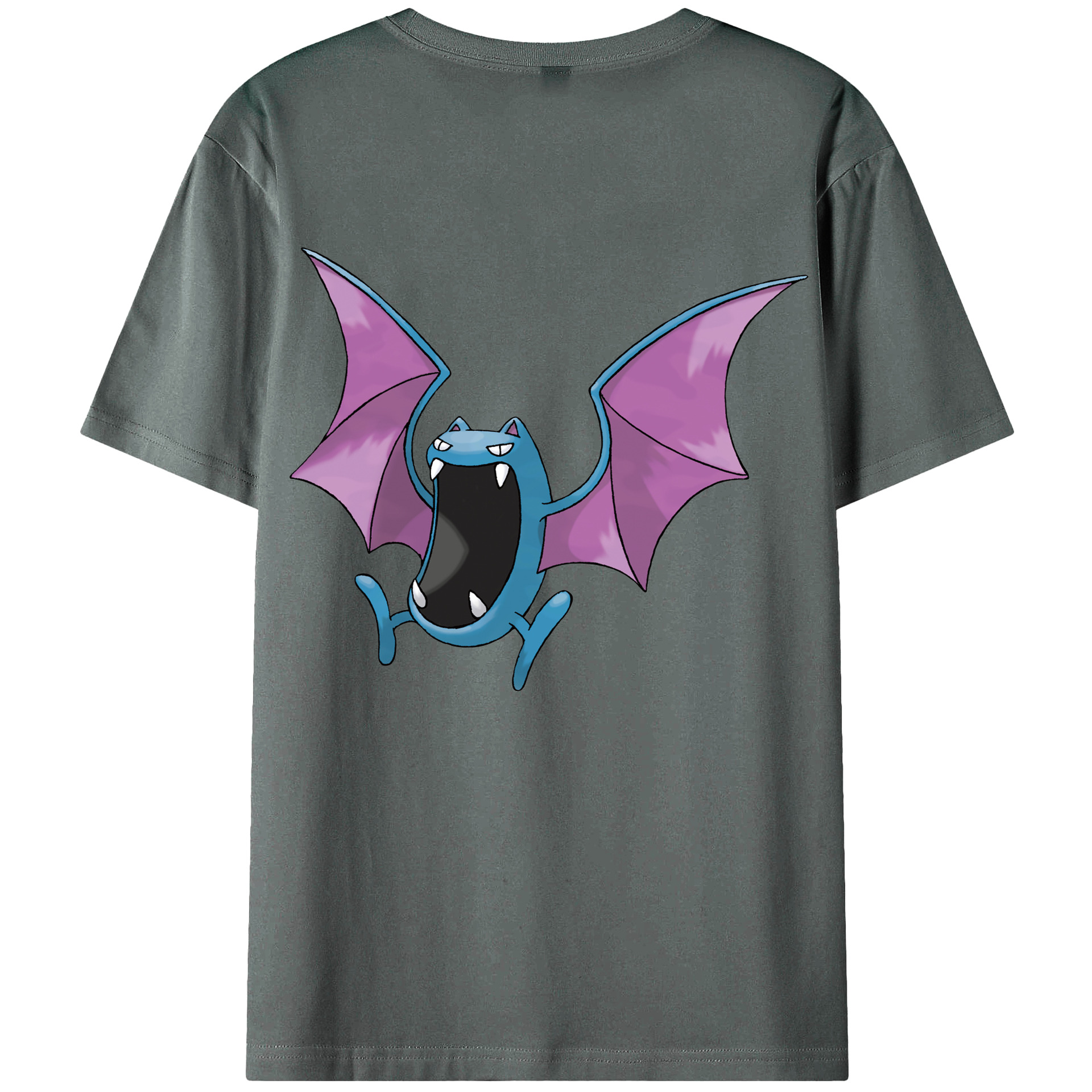 （画像用） ポケットモンスター Pokémon 綿100％ メンズ半袖Tシャツ（バックプリント） 通気性